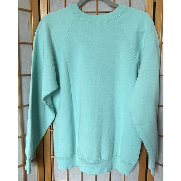 San Francisco Sweatshirt Vintage Screenprint Souvenir Mint Green Large - Picture 4 of 4